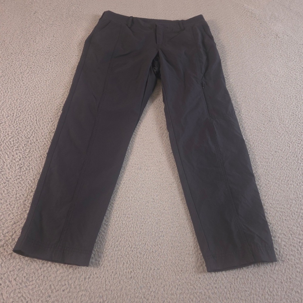 Kirkland Signature Pants Womens 2 Black Travel Pant Nylon Spandex Straight Leg